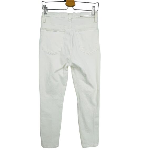 Re/Done White Ankle & Cropped Jeans - Picture 4 of 8